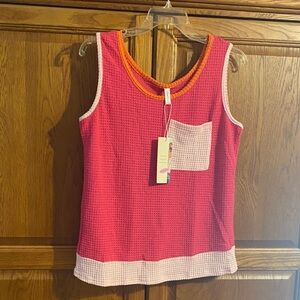 Dokotoo Colorblock Sleeveless Tank Top with Pocket